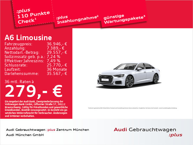 Audi A6 Limousine Quattro S-Tronic Sport 50 TFSI