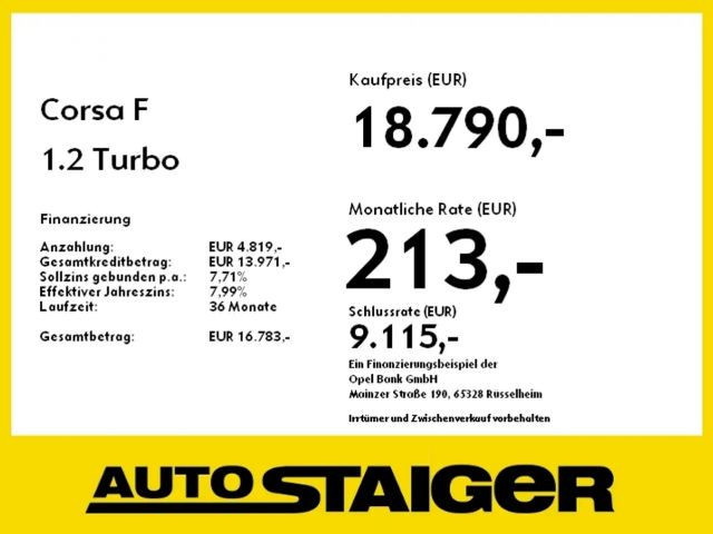 Opel Corsa 1.2 Turbo Elegance Turbo