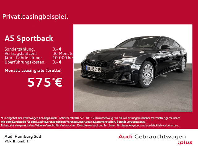 Audi A5 Sportback Quattro Business S-Line S-Tronic 40 TDI