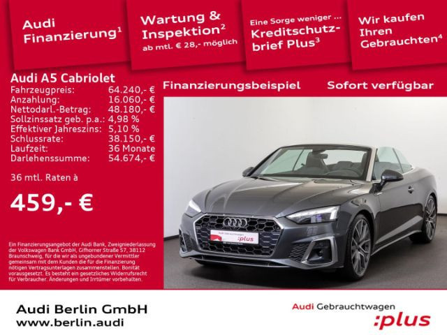 Audi A5 Cabriolet Quattro S-Line S-Tronic 45 TFSI