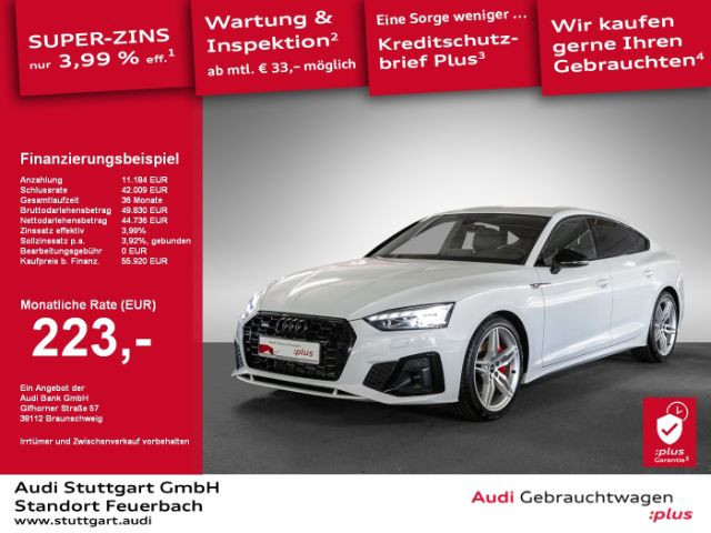 Audi A5 Sportback Quattro S-Line S-Tronic 45 TFSI