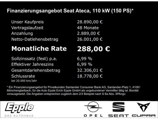 Seat Ateca Style 2.0 TDI