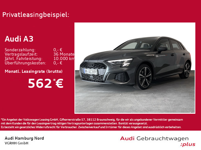 Audi A3 Sportback S-Line S-Tronic Hybride 40 TFSI