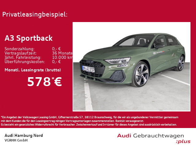 Audi A3 Sportback S-Line S-Tronic 35 TDI