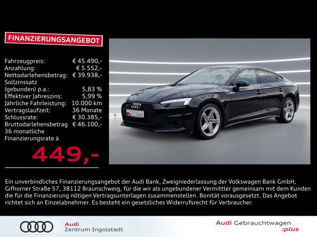 Audi A5 Sportback Quattro S-Tronic 40 TDI