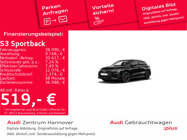 Audi S3 Sportback Quattro S-Tronic