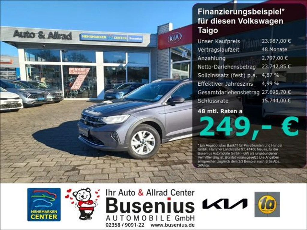 Volkswagen Taigo Life City 1.0 TSI