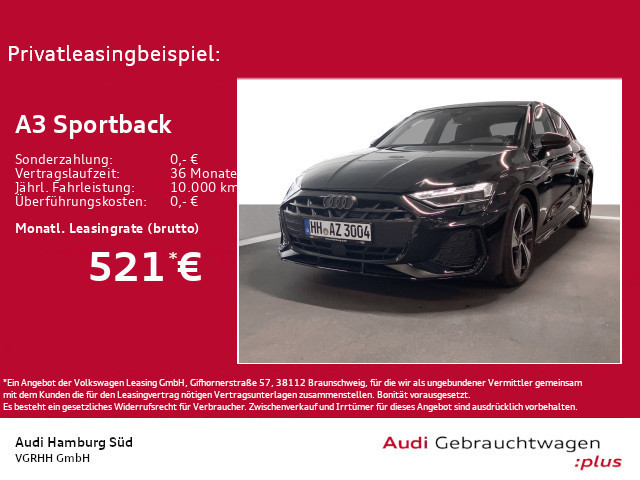 Audi A3 Sportback S-Line S-Tronic 35 TFSI