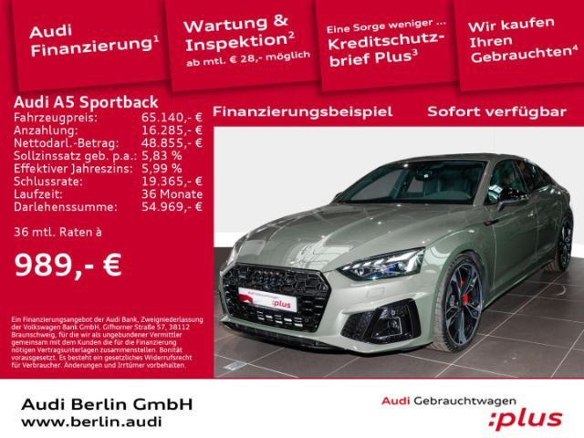 Audi A5 Sportback Quattro Business S-Line S-Tronic 45 TFSI