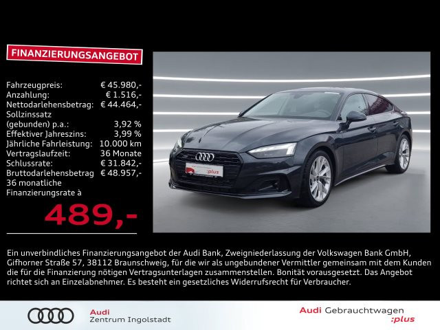 Audi A5 Sportback Quattro S-Tronic 40 TFSI