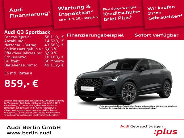 Audi Q3 Sportback S-Line S-Tronic Hybride 45 TFSI