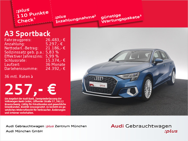 Audi A3 Sportback S-Tronic 30 TDI