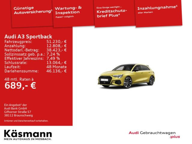 Audi A3 Sportback S-Line S-Tronic 35 TDI