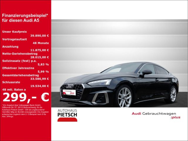 Audi A5 Sportback S-Line S-Tronic 40 TFSI