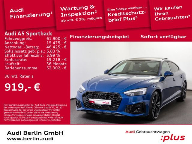 Audi A5 Sportback Quattro Business S-Line S-Tronic 45 TFSI