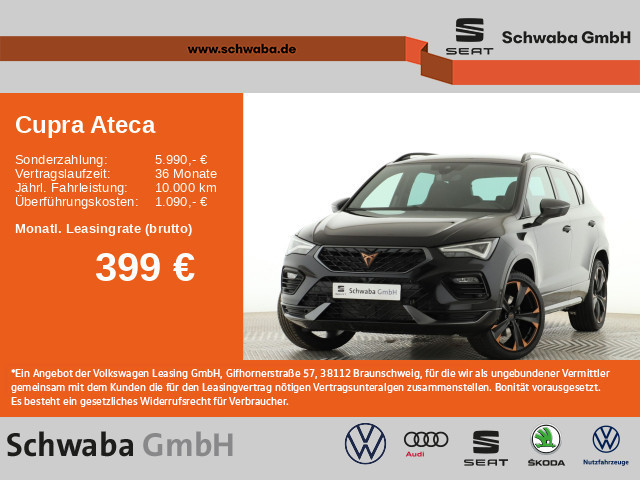 Cupra Ateca 4Drive 2.0 TSI DSG