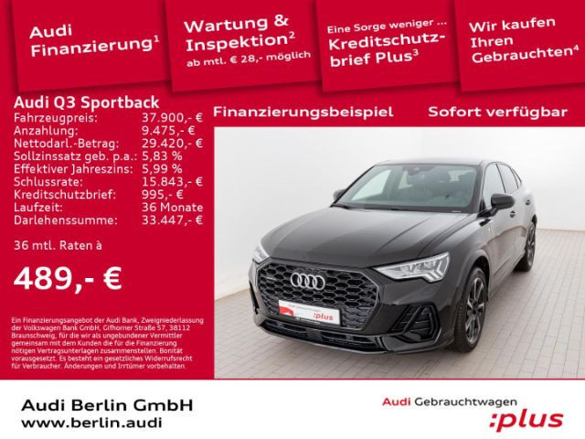 Audi Q3 Sportback Quattro S-Line S-Tronic 40 TFSI