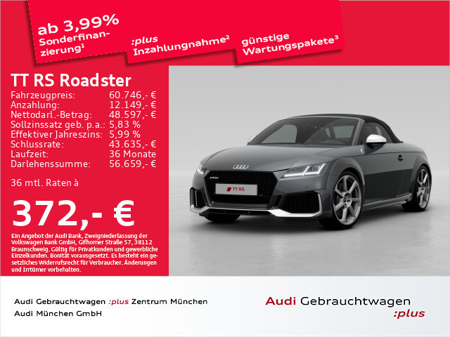 Audi TT RS Roadster Quattro S-Tronic