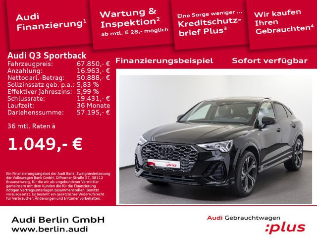 Audi Q3 Sportback Quattro S-Line S-Tronic 45 TFSI