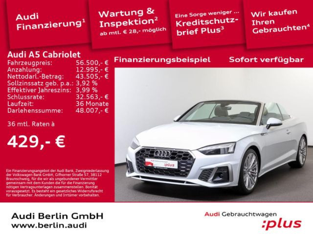 Audi A5 Cabriolet Quattro S-Line S-Tronic 40 TFSI