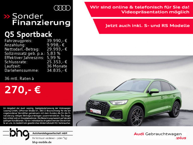 Audi Q5 Sportback Quattro S-Line S-Tronic 40 TDI