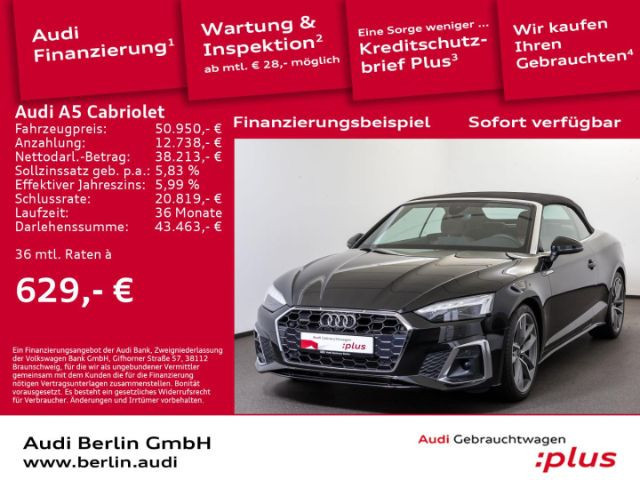 Audi A5 Cabriolet Quattro S-Line S-Tronic 40 TFSI