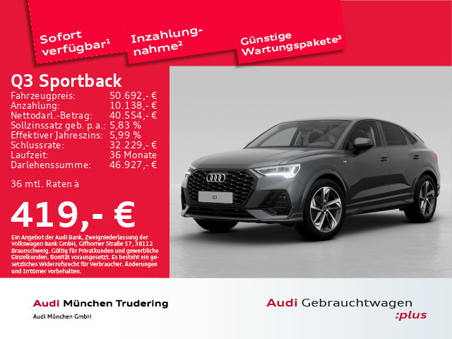 Audi Q3 Sportback S-Line S-Tronic 35 TFSI