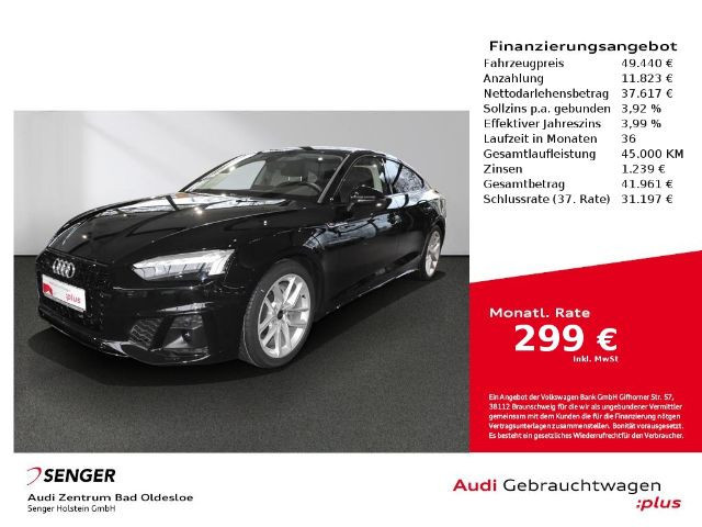 Audi A5 Sportback Quattro S-Line S-Tronic 40 TFSI