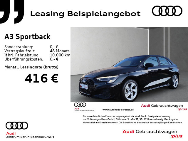 Audi A3 Sportback S-Line S-Tronic 35 TFSI