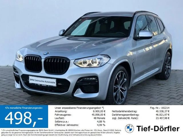 BMW X3 40d Navi Prof. HeadUp. Teilleder.