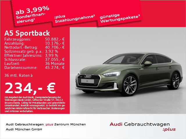 Audi A5 Sportback Quattro S-Tronic 45 TFSI