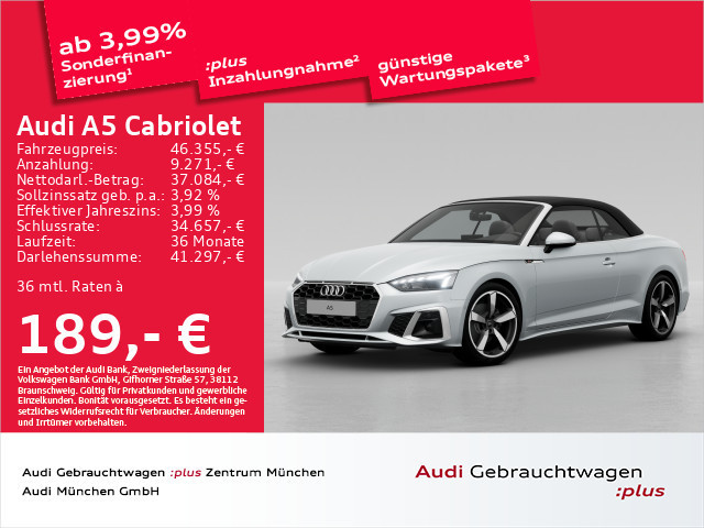 Audi A5 Cabriolet S-Line S-Tronic 35 TFSI