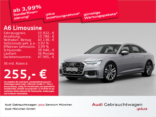 Audi A6 Sedan Quattro S-Line S-Tronic 45 TFSI