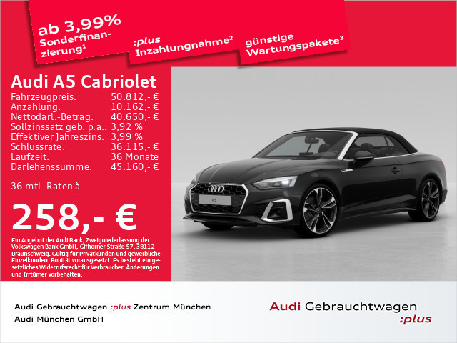 Audi A5 Cabriolet S-Line S-Tronic 35 TFSI