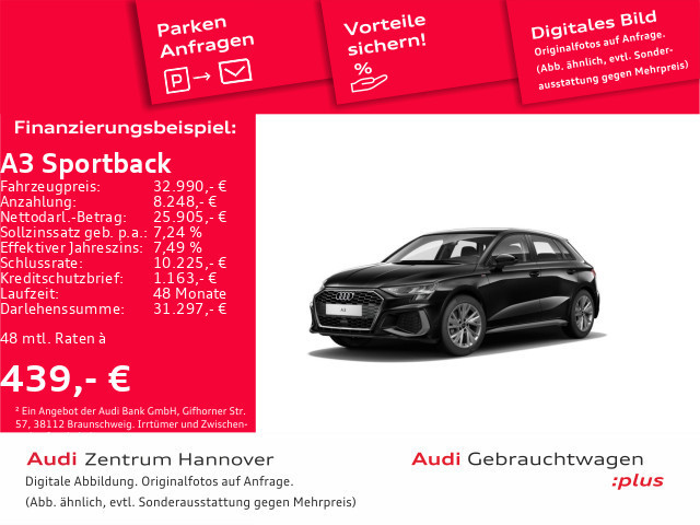 Audi A3 Sportback S-Line S-Tronic 35 TDI