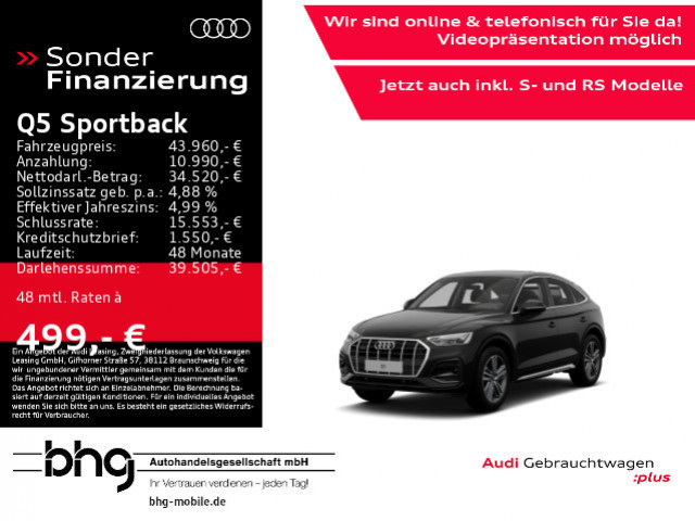 Audi Q5 Sportback Quattro S-Tronic 40 TDI