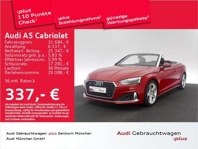 Audi A5 Cabriolet Quattro S-Tronic 40 TDI