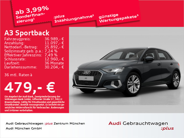 Audi A3 Sportback S-Tronic 35 TDI