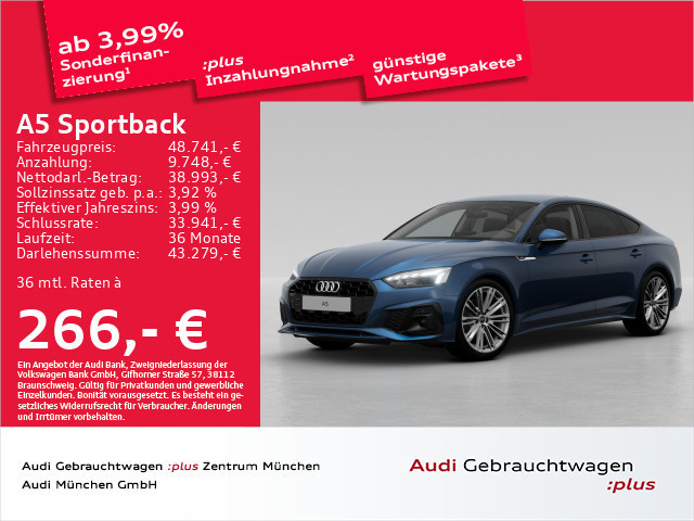 Audi A5 Sportback S-Line S-Tronic 35 TDI