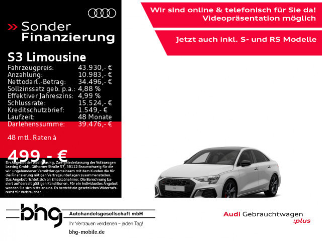 Audi S3 Sedan Quattro S-Tronic