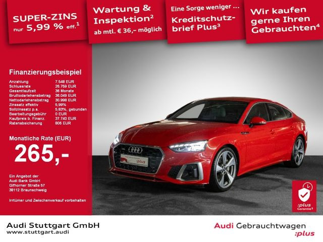 Audi A5 Sportback Quattro S-Line S-Tronic 45 TFSI