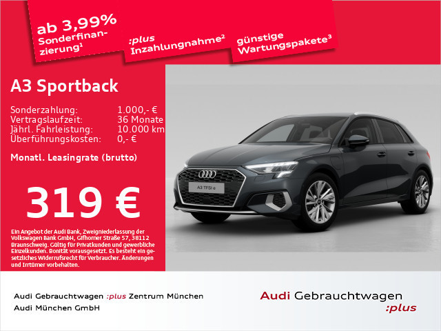 Audi A3 Sportback S-Tronic Hybride 40 TFSI