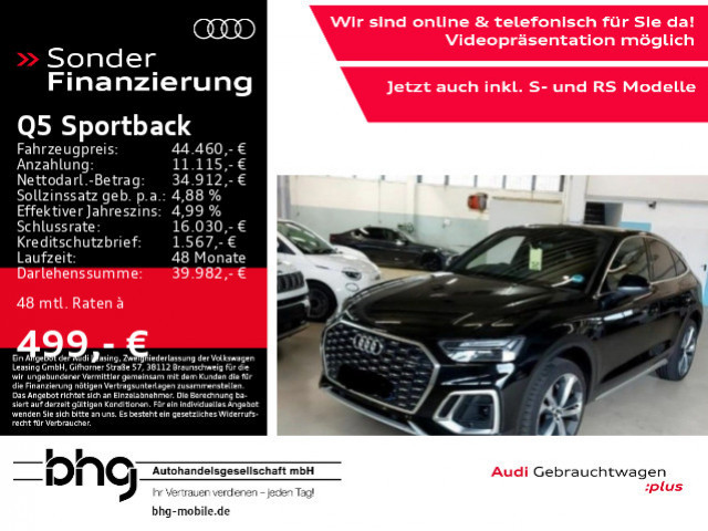 Audi Q5 Sportback Quattro S-Line S-Tronic 45 TFSI