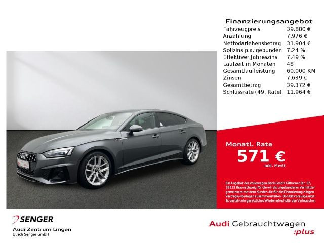 Audi A5 Sportback S-Line S-Tronic 35 TFSI