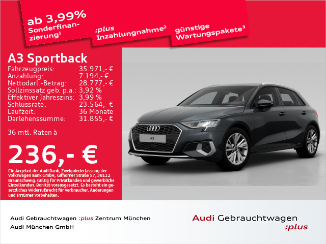 Audi A3 Sportback S-Tronic 35 TDI