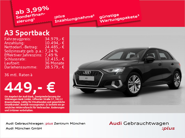 Audi A3 Sportback S-Tronic 35 TDI