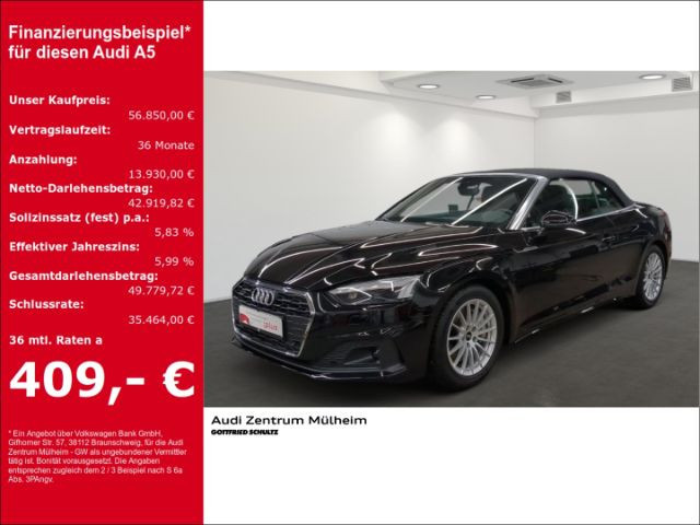 Audi A5 Cabriolet Quattro S-Tronic 45 TFSI