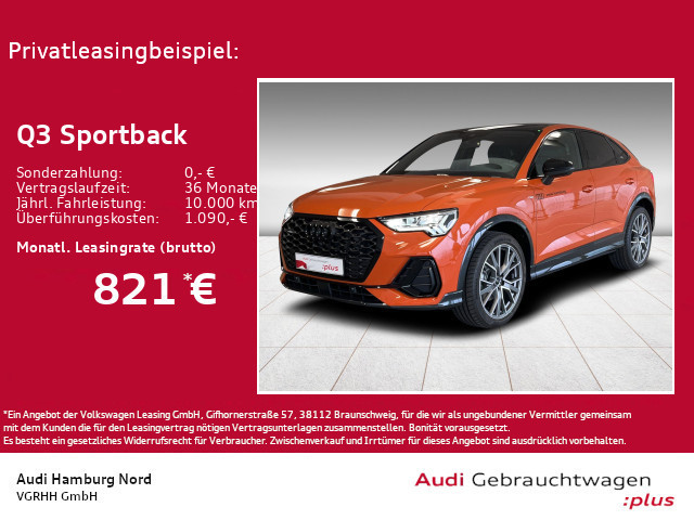 Audi Q3 Sportback Quattro S-Line S-Tronic 35 TDI