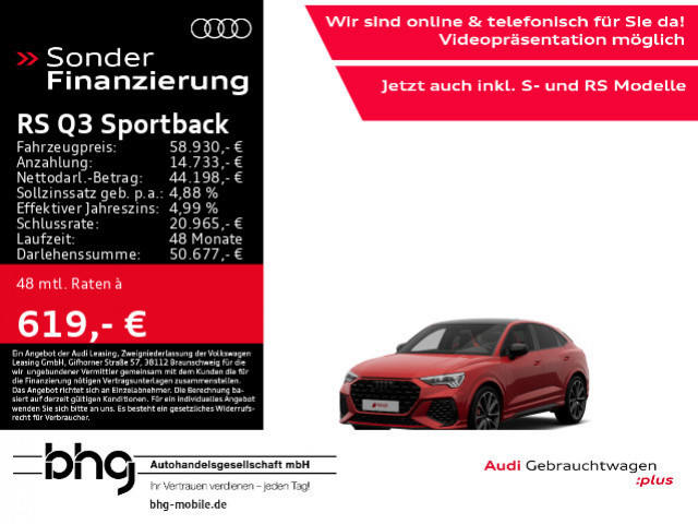 Audi RS Q3 Sportback Quattro S-Tronic