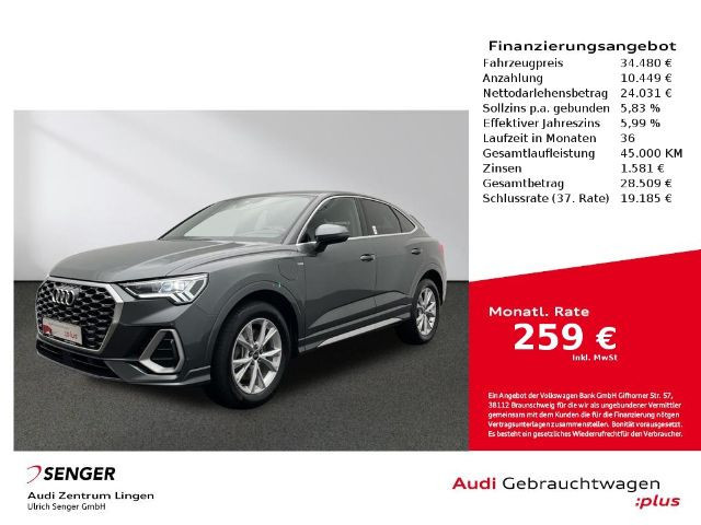 Audi Q3 Sportback S-Line S-Tronic Hybride 45 TFSI